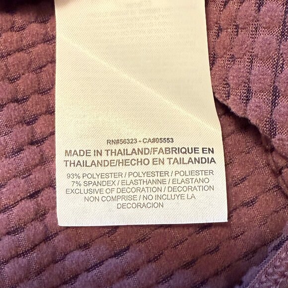 Nike Dri Fit Thermal Running Top, Turtleneck, Purple Heather, Small - Picture 10 of 11